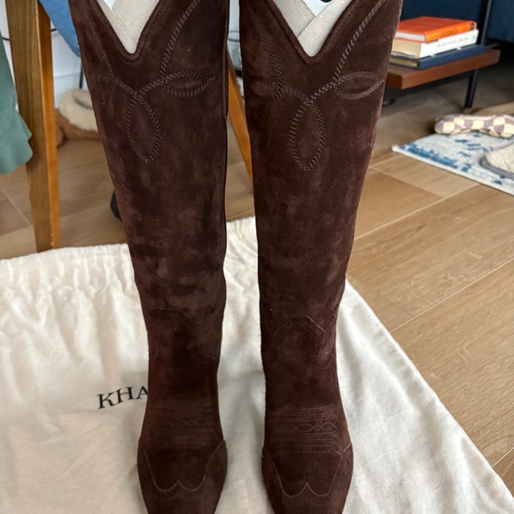 Khaite Dallas Boot - brown suede size 36 - Picture 8 of 10